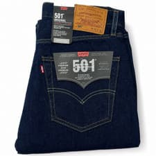 Image of Levis® 501 Mens Denim Jeans Original Fit bottoms Straight Leg Pants Jean NEW NEW