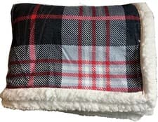 Image of British London UK Flag Sherpa Throw Blanket Luxury Soft Faux Fur Fleece Sofa Bed