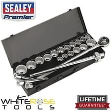 Image of Sealey Socket Set 22pc 3/4"Sq Drive 12-point WallDrive® Premier 22-50mm 