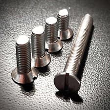 Image of M4 Machine Screws Slot Countersunk A2 304 Stainless Steel