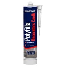 Image of Polycell Decorators Caulk White 380ml Cartridge Flexible Paintable Sealant