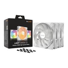 Image of be quiet! Light Wings LX High Speed 140mm ARGB White PWM Triple Fan Pack
