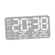 Image of Digital Wall Clock with Week Month Date Display for Office Classroom Bedroom