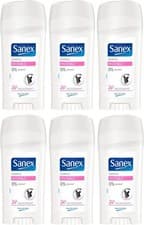 Image of 6 x 65ml Sanex Dermo Invisible 24H Deodorant Stick (0% Parabens & Alcohol)