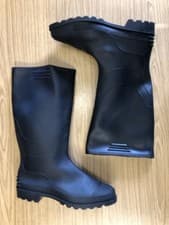 Image of MENS LADIES UNISEX BLACK WELLINGTON BOOTS WELLIES SIZE UK 11
