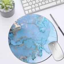 Image of Black Fabric Mouse Mat Pad High Quality 5mm Thick Non Slip Foam 22cm x 22cm UK
