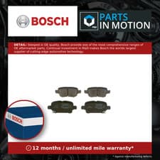 Image of Brake Pads Set fits VAUXHALL ASTRA K 1.4 Rear 2015 on Bosch 39021615 39037199