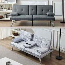 Image of WestWood Sofa Bed Fabric Manhattan Recliner 3 Seater Modern Luxury Design Home