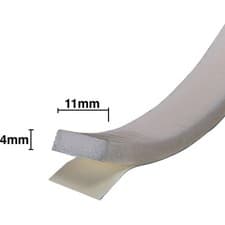 Image of Sureseal 4 Self-Adhesive Draught Excluder Weather Strip 15m - White