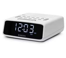 Image of ROBERTS Ortus FM Clock Radio - White -BOX DAMAGED