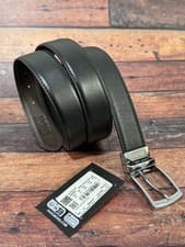 Image of Hugo BOSS Black Leather Men Reversible Dress Belt