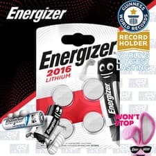 Image of 4x Energizer 2016 3V LITHIUM Coin Cell Batteries CR2016 BR2016 DL2016 Expiry+