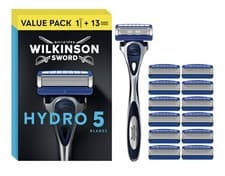 Image of Wilkinson Sword Hydro 5 Razor Super Value Pack - Razor + 13 Blades - Brand New