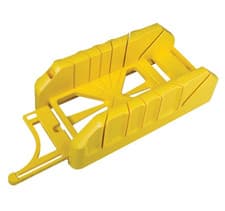 Image of Stanley Mitre Block Box with Saw Storage 300mm Cutting Angle Staight Line Guide