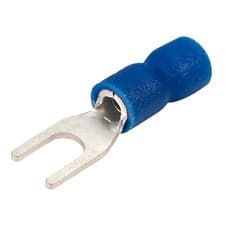 Image of TruConnect 3.7mm Blue 24A Fork Connector Pack of 100