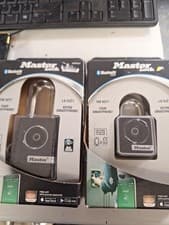 Image of Master Lock Bluetooth Padlock Black X2