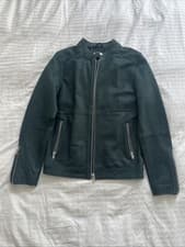 Image of JACK & JONES Men's Genuine Jprandrew Leather Jacket Black Size M