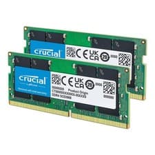 Image of Crucial 16GB Kit 2x8GB DDR4 3200MHz SODIMM Laptop RAM CL22 CT2K8G4SFRA32A