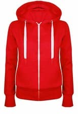 Image of Zip Up Sweatshirt Hooded Hoodie Coat Jacket Top PLUS SIZE Top Ladies (12-26)