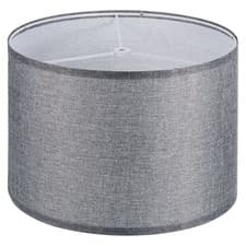 Image of Drum Lamp Shades 13"x13"x9" Linen Round Lamp Shade for Table Lamps Gray