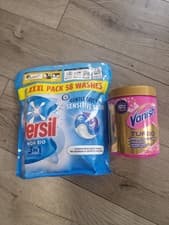 Image of Bundle Persil Non-Bio 3-in-1 Capsules (Blue Pack 58 Washes)+Vanish Turbo 850g