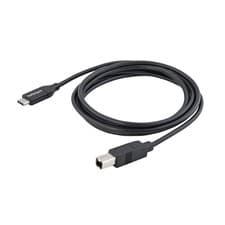 Image of StarTech.com 2m 6ft USB C to USB B Cable - USB 2.0 - USB Type C Printer Cable M/