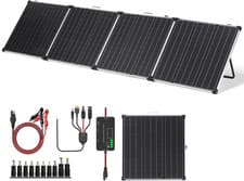 Image of Solar Panel 220W Foldable Monocrystalline Suitcase Kit 18V Battery Charger IP67+