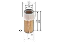 Image of Air filter Filter Insert 1 457 433 200 BOSCH