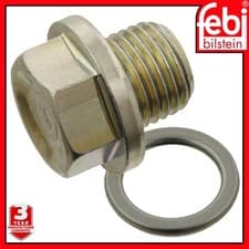 Image of Oil Sump Drain Plug Febi 30269 For Chevrolet Chrysler Citroen Daewoo Fiat Mazda