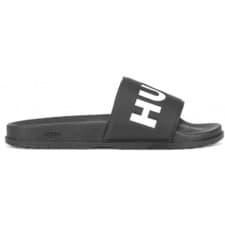 Image of Hugo Boss Footwear Match It Embossed Logo Black/White Slider