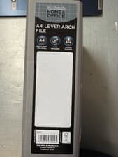 Image of WH Smith A4 Grey Lever Arch File - BRAND NEW