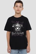 Image of The Nightmare Before Christmas Jack This Is Halloween Kids T-Shirt Black