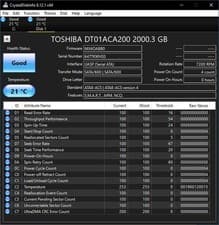 Image of Toshiba DT01ACA200  2TB 3.5" Desktop Hard Drive SATA