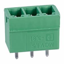 Image of Phoenix Contact MCV 1,5/ 3-G-3,81 3 Way Terminal Block Header 8A 160V 3.81mm