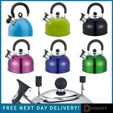 Image of WHISTLING KETTLE 2.5L STAINLESS STEEL FOR GAS ELECTRIC INDUCTION HALOGEN HOBS