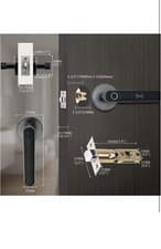 Image of Tuya Bluetooth Smart Door Lock handle fingerprint indentification