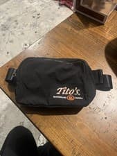 Image of Tito’s Handmade Vodka Black Fanny Pack Waist Bag Promo Adjustable Strap Zippered