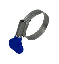 Image of WingSpade Garden Hose Clips Jubilee Zinc Plated Domestic Clamps Pipes Rubber