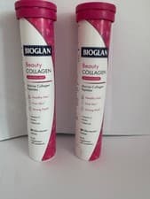Image of 2 x Tubes Bioglan Beauty Collagen Supplement 20 Effervescent Tablets