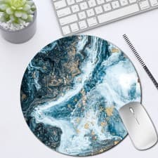 Image of Black Fabric Mouse Mat Pad High Quality 5mm Thick Non Slip Foam 22cm x 22cm UK