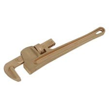 Image of Sealey NS071 Beryllium Copper Pipe Wrench 350mm Non-Sparking