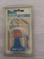 Image of Draper Security 42mm Padlock 64165 2 keys 8303/42 Brass with Steel shackle NEW