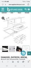 Image of Zanussi ZHT631X 60cm Cooker Hood - Stainless Steel & Black