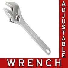 Image of Silverline Jaw Wrench Spanner Length 375mm-Jaw 41mm Adjustable Mechanical WR50