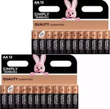 Image of 24x Duracell AA Power Alkaline Batteries Economy Pack LR6 MN1500 Battery