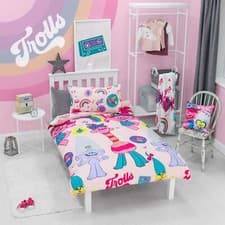 Image of Trolls 2 World Tour Concert Single Duvet Cover Reversible Bedding Set