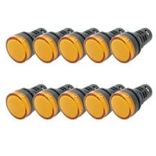 Image of 10x LED Indicator Power Signal Light Round 22mm 0.8" 12V 24V 110V 220V Wholesale