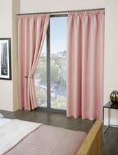Image of Thermal Thick Blackout Curtains 2 Panels Pencil Pleat Curtains Cali