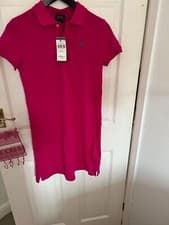 Image of RALPH LAUREN POLO girls pink Tennis DRESS SIZE L Age 12-14 New with tags