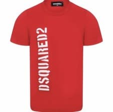 Image of DSQUARED2Boys Red Logo T-Shirt